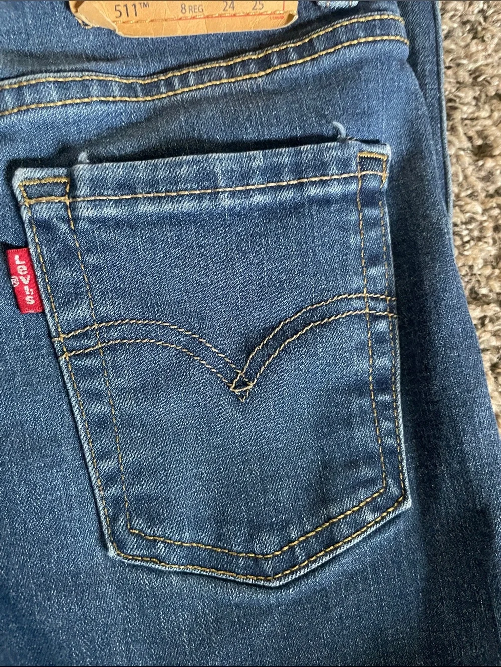 Levi's Kids Dark Blue Denim Jeans